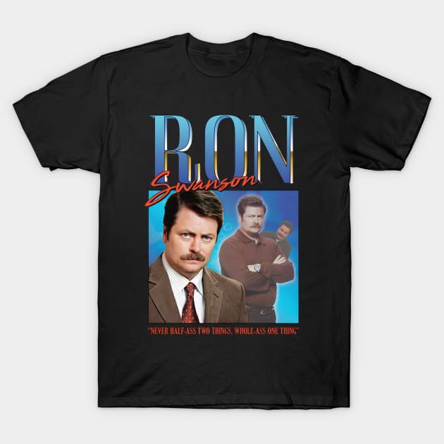 Ron Swanson Homage T-Shirt by GraphicTeeShop